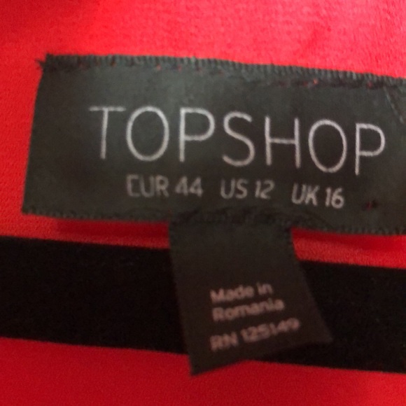 Topshop Blouse, Perfect for Christmas! - Picture 3 of 4